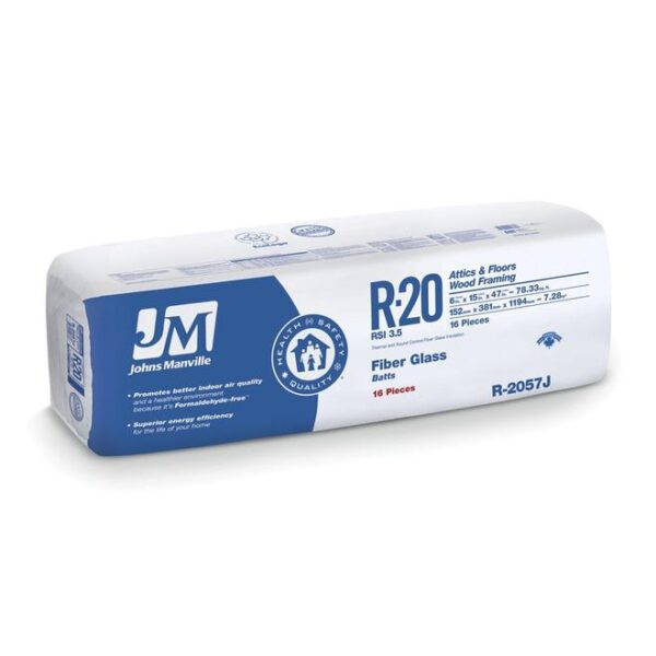 Johns Manville Fiberglass Insulation R-20